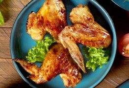 Куриные крылышки, запеченные в грейпфрутовом маринаде