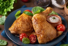 Запечённые куриные окорочка в карамели