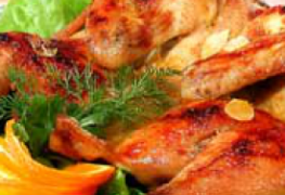 Chicken baked in a special way